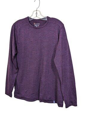 Cloudveil Mens M Merino Wool Base Layer Purple Long Sleeve Shirt Activewear